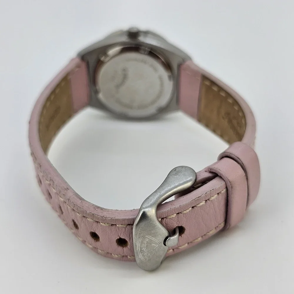 Callaway Golf Watch Women's 28MM Pink Dial Date Pink Leather Bands New Battery‎